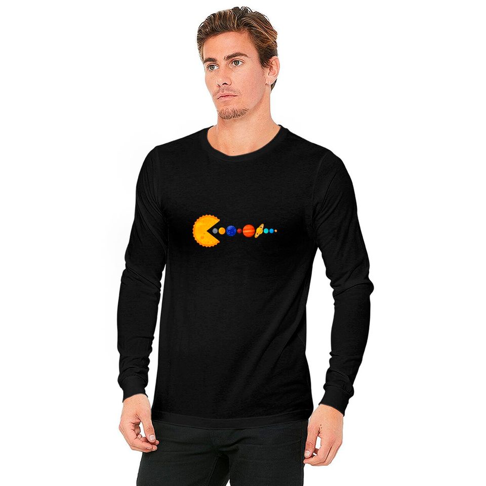 Pacman Eating Planets - Pacman - Long Sleeves