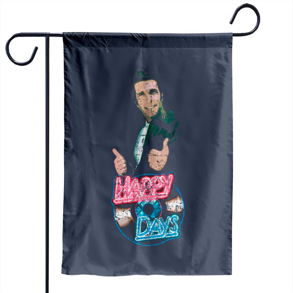 Happy Days, distressed - Happy Days - Garden Flags