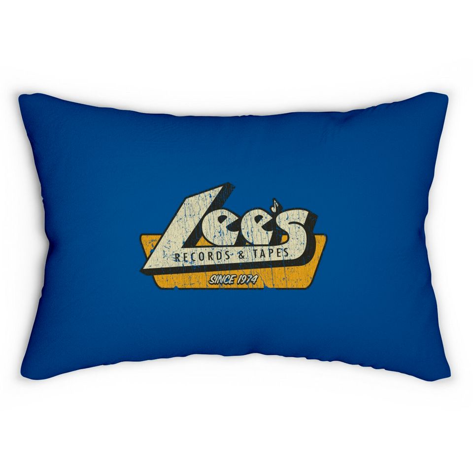 Lee's Records and Tapes 1974 - Record Store - Lumbar Pillows