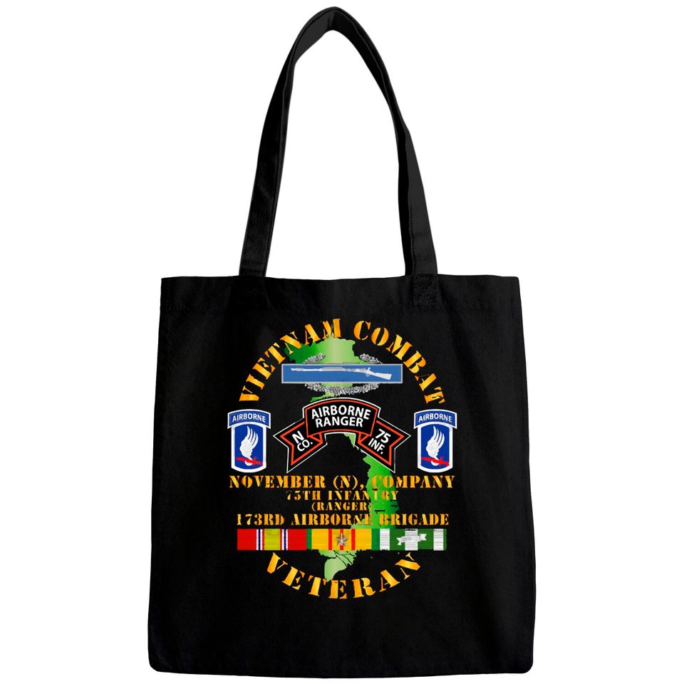 Vietnam Combat Vet - N Co 75th Infantry (Ranger) - 173rd Airborne Bde SSI - Vietnam Combat Vet N Co 75th Infantry - Bags