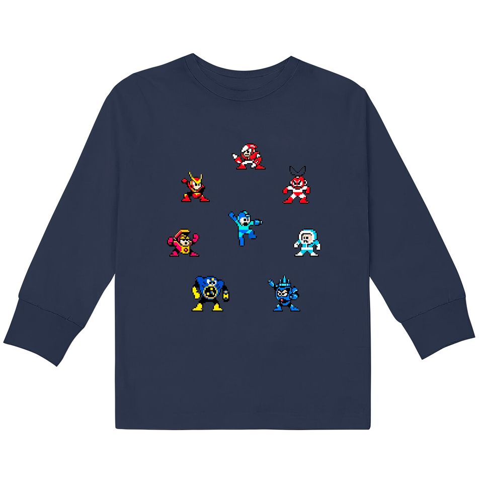 Megaman bosses - Megaman -  Kids Long Sleeve T-Shirts