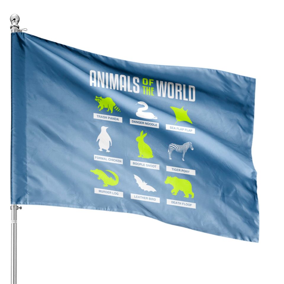 Animals Of The World - Animals Of The World - House Flags
