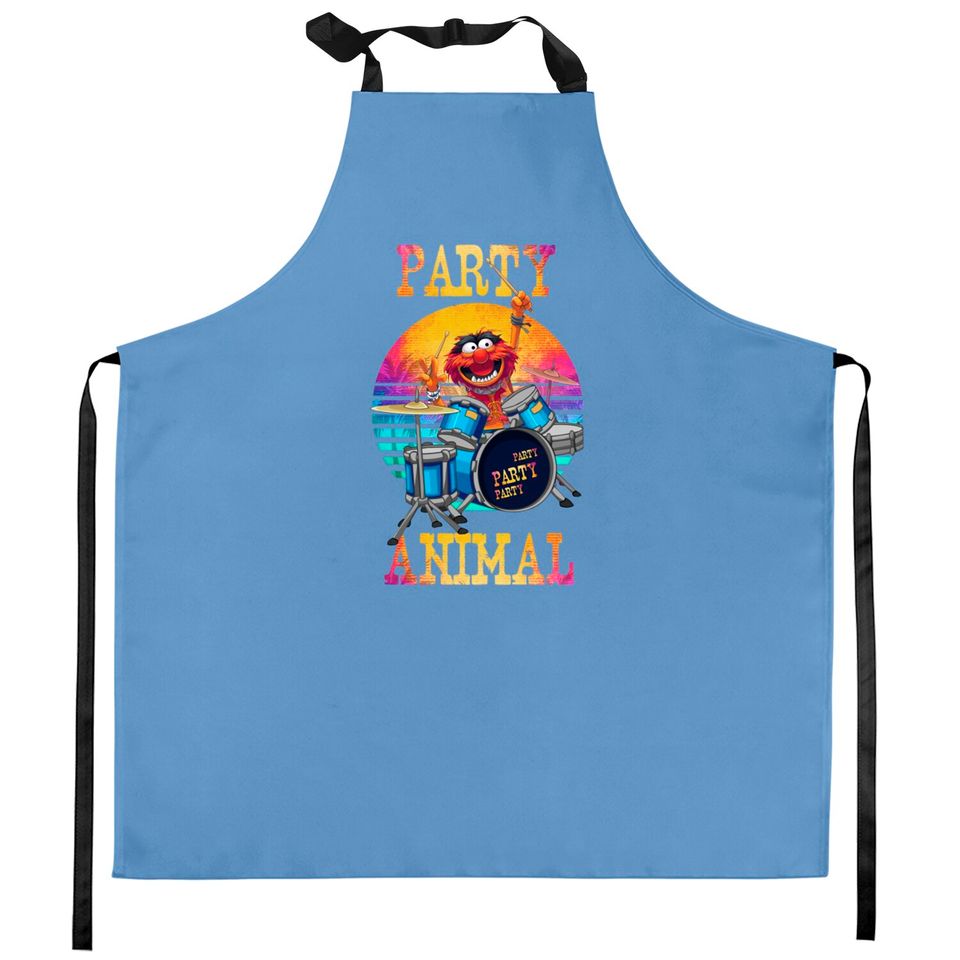 retro party animal - Muppets - Kitchen Aprons
