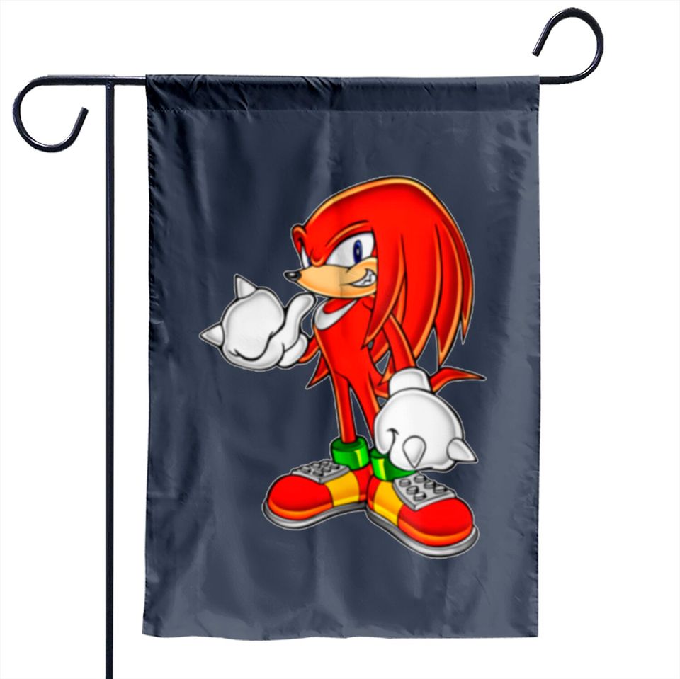 Knuckles The Echidna - Knuckles The Echidna - Garden Flags