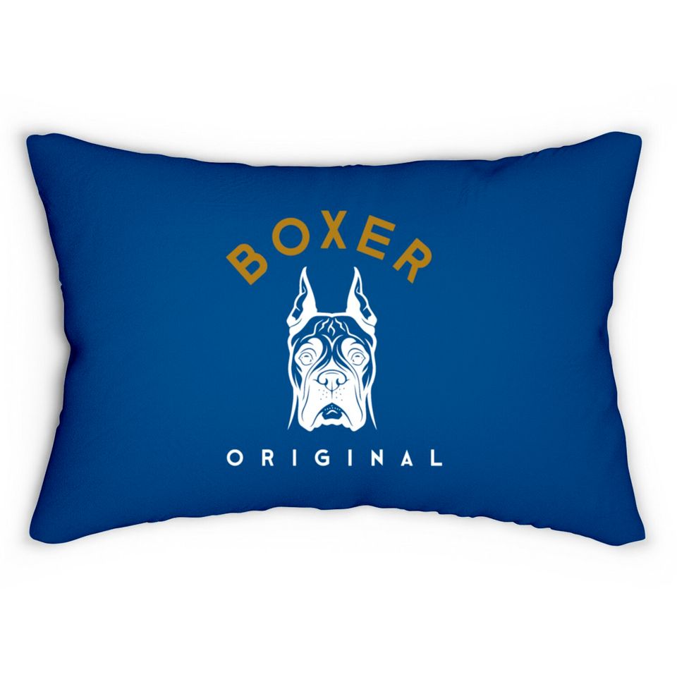 Dog Boxer Original Lumbar Pillows