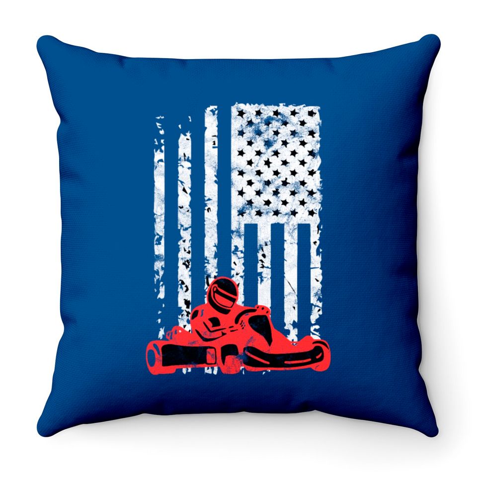 Go Kart Racing American Flag Open Wheel Racer Gift