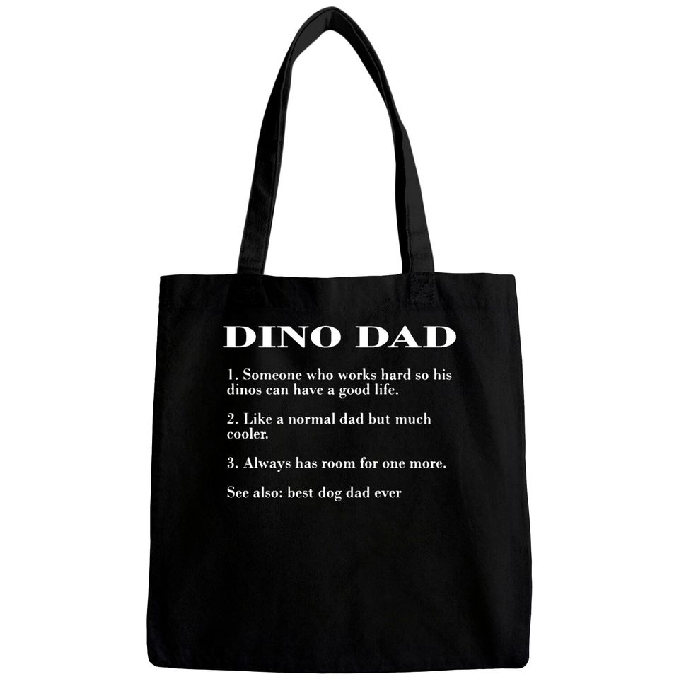 Dino Dad Description FUNNY DINO SHIRT Bags