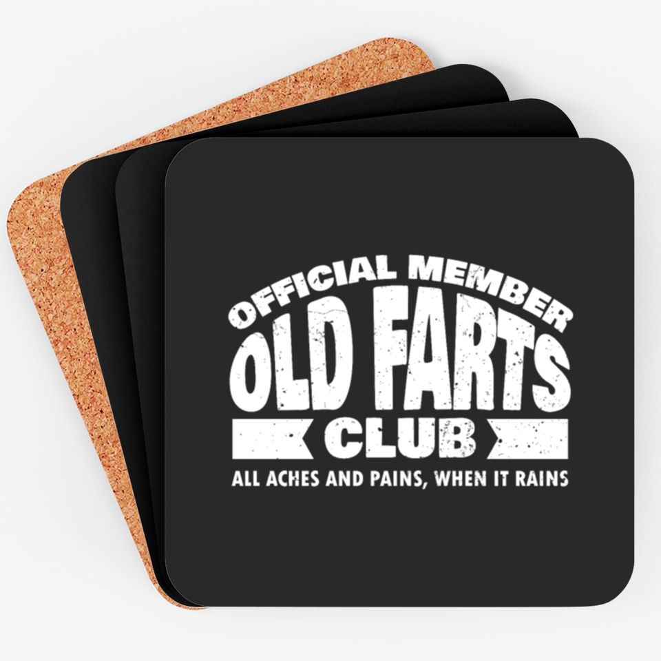 Member Old Farts Club Coasters