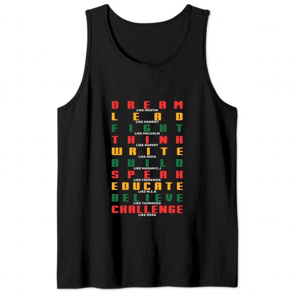 Dream like Martin Luther King Jr Tank Tops