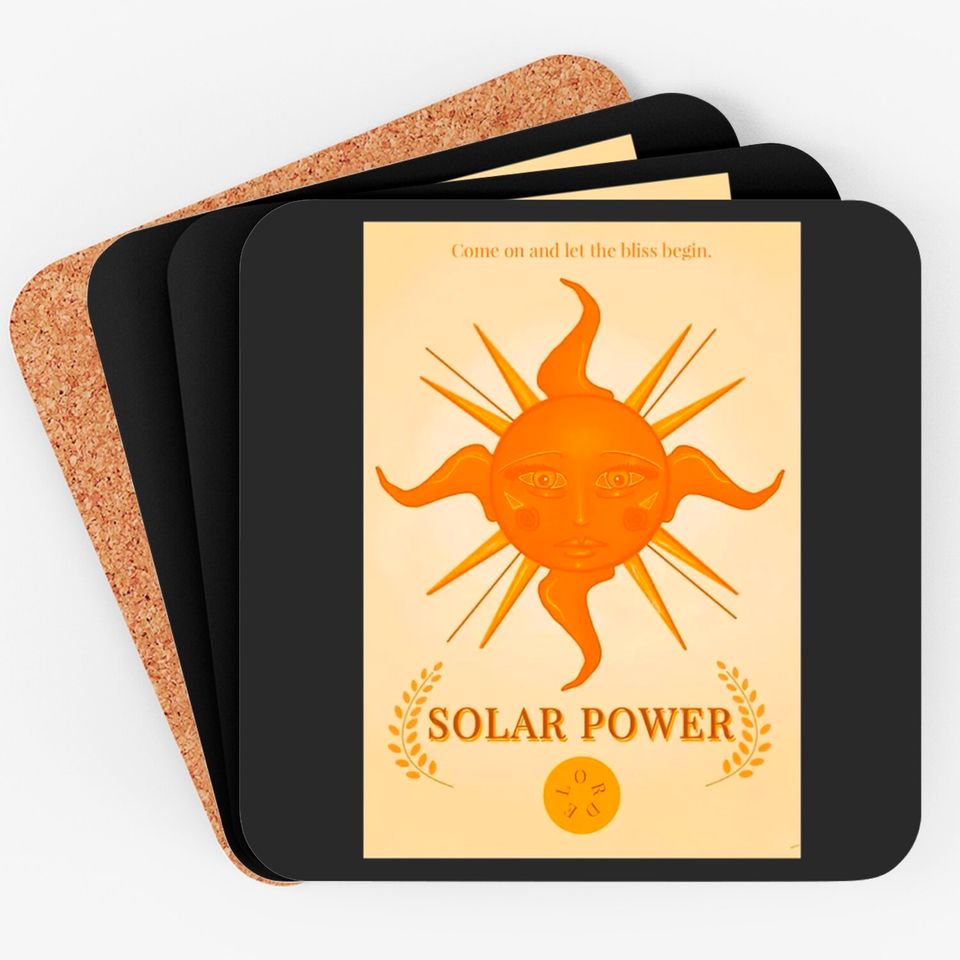 Lorde Solar Power Tour Coasters, Solar Power Tour 2022 Coaster