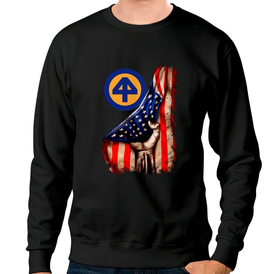 44th Infantry Division American Flag Sweatshirts