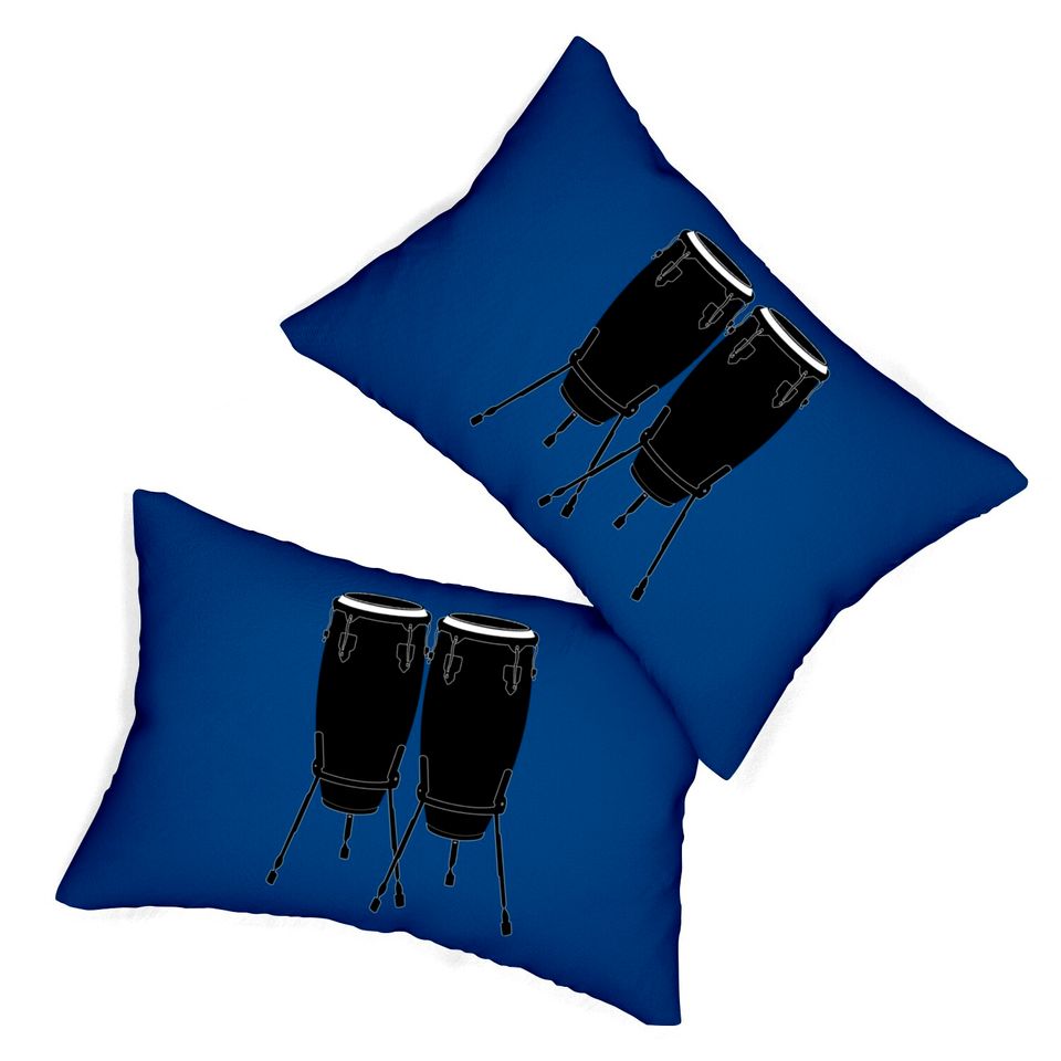Congas Instrument Lumbar Pillows