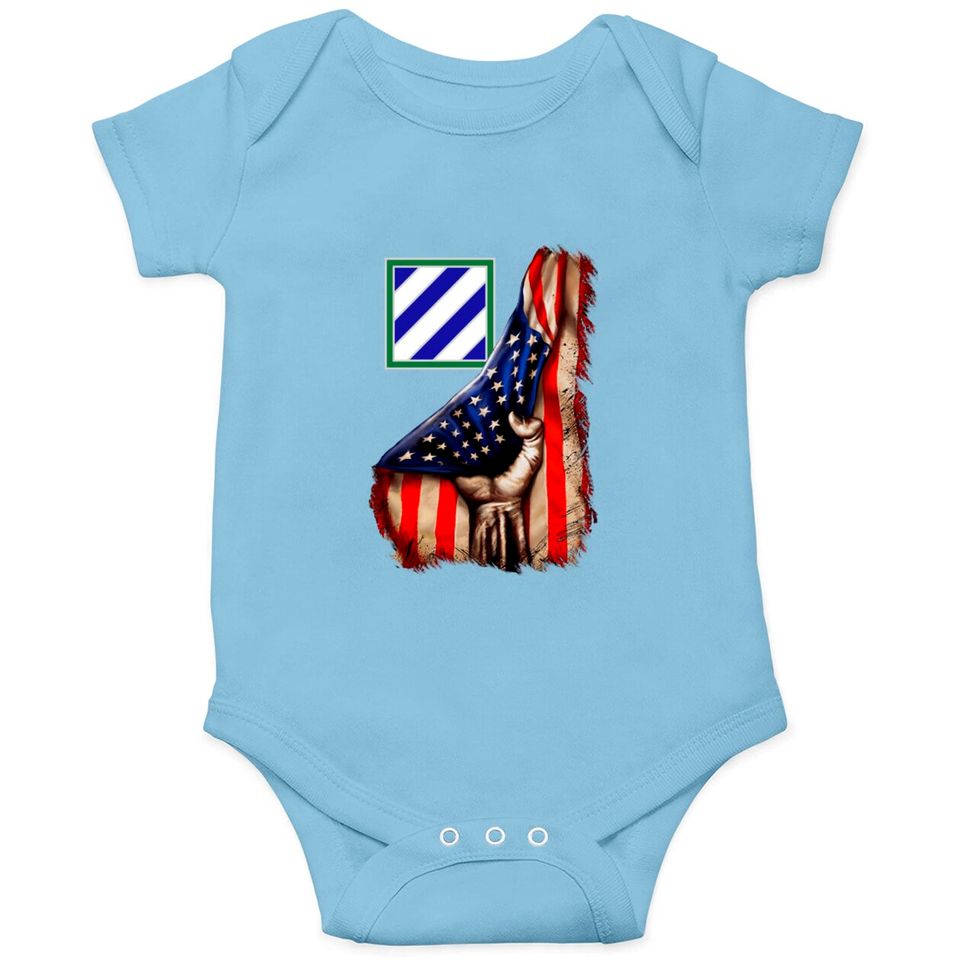3rd Infantry Division American Flag Onesies