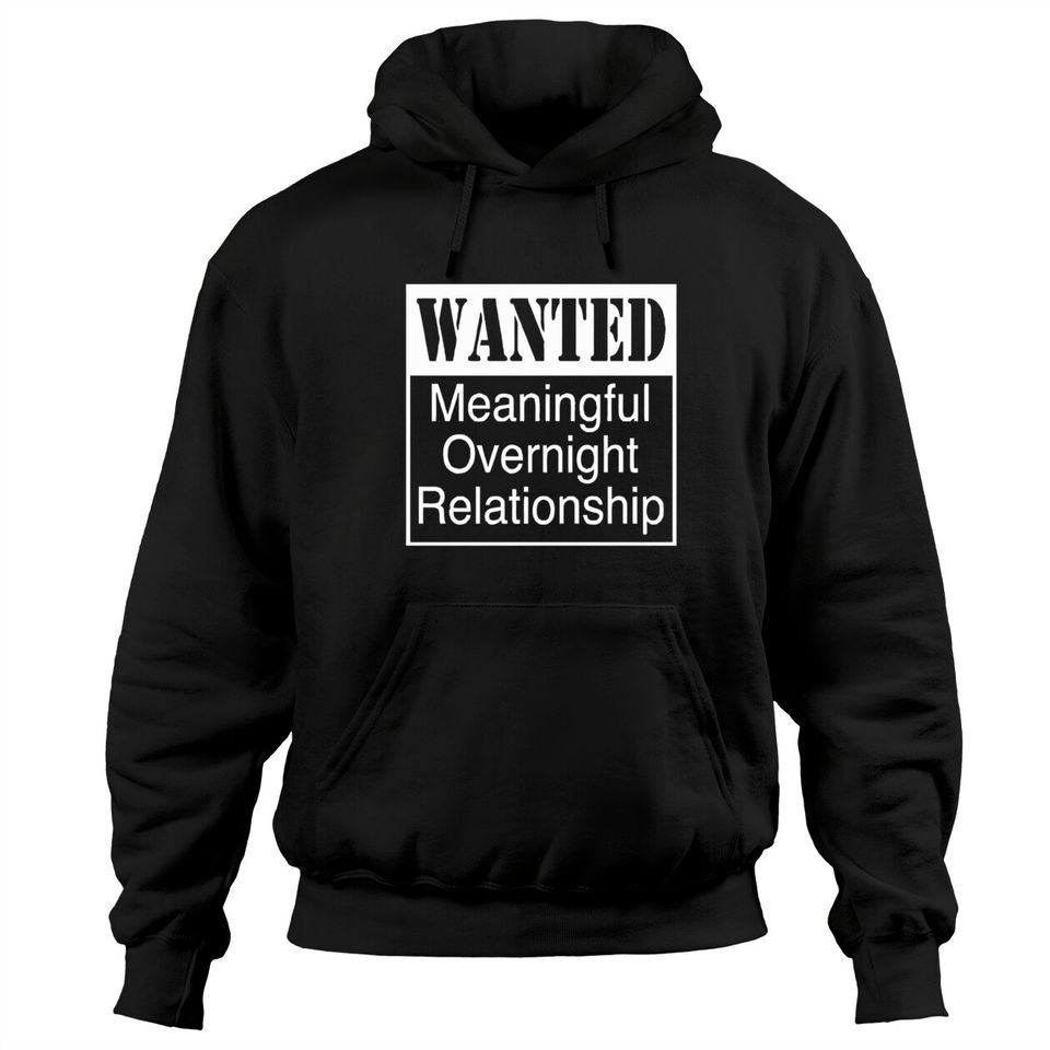 WANTED MEANINGFUL OVERNIGHT RELATIONSHIP Hoodies