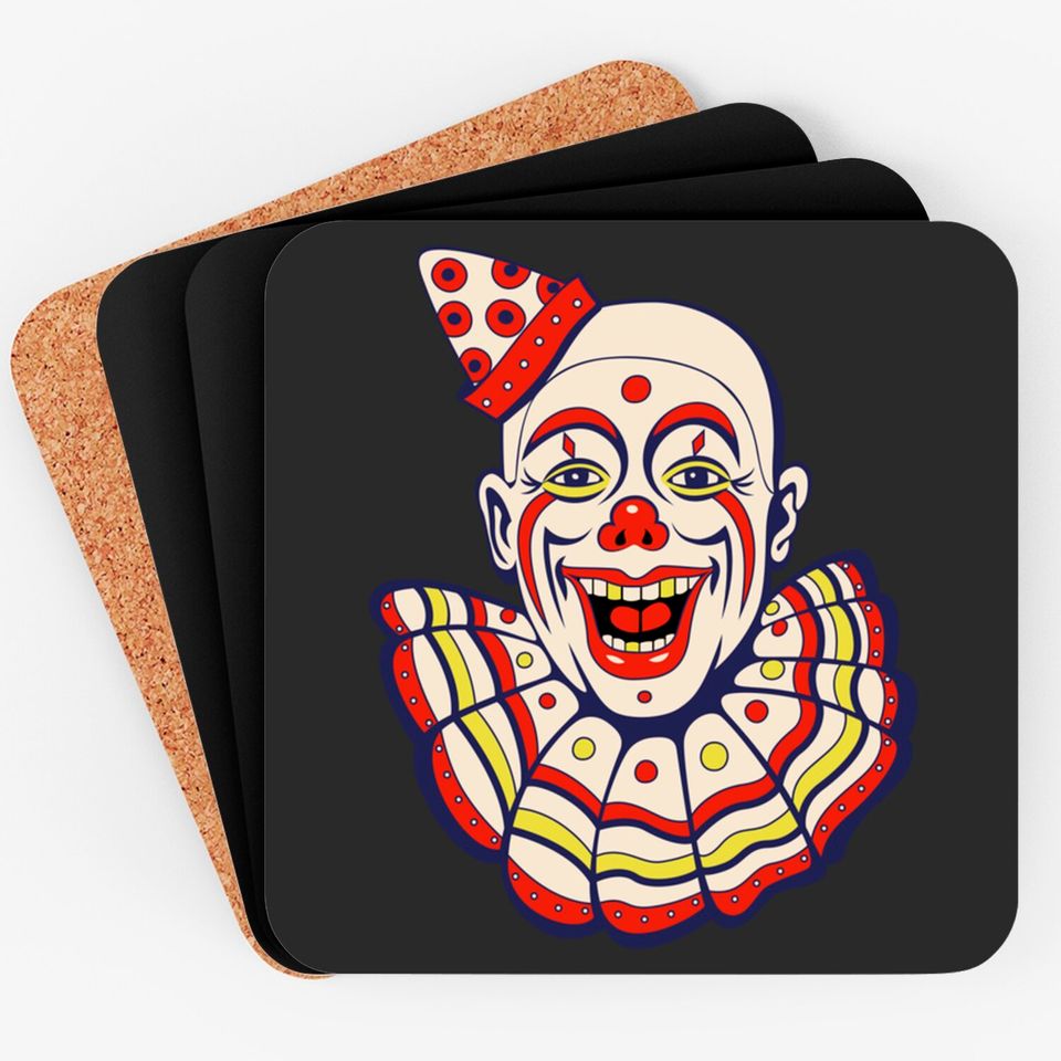 Vintage Circus Clown - Clowns - Coasters