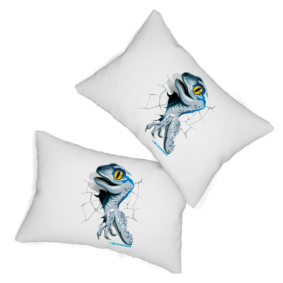 Jurassic World - Baby Blue Raptor - Jurassic World - Lumbar Pillows
