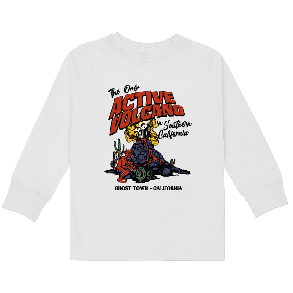 Devil Volcano - Knotts Berry Farm -  Kids Long Sleeve T-Shirts