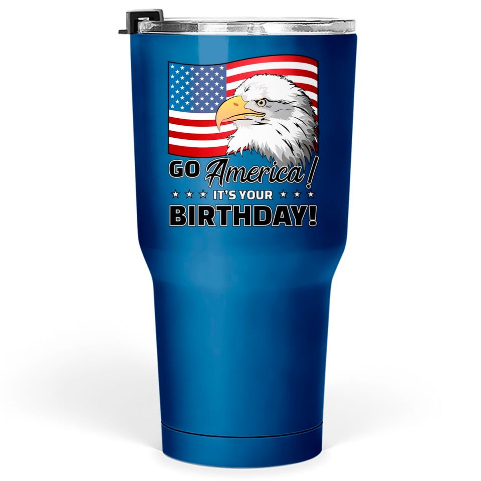 4th of July American Flag Eagle - 4th Of July - Tumblers 30 oz