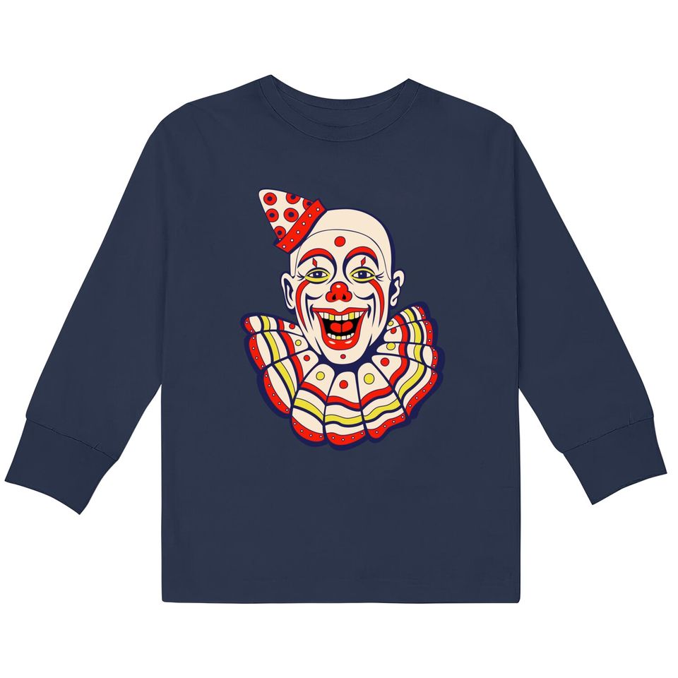 Vintage Circus Clown - Clowns -  Kids Long Sleeve T-Shirts