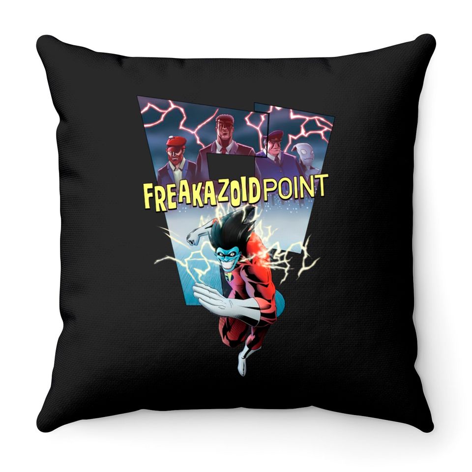 FreakazoidPoint! - Freakazoid - Throw Pillows