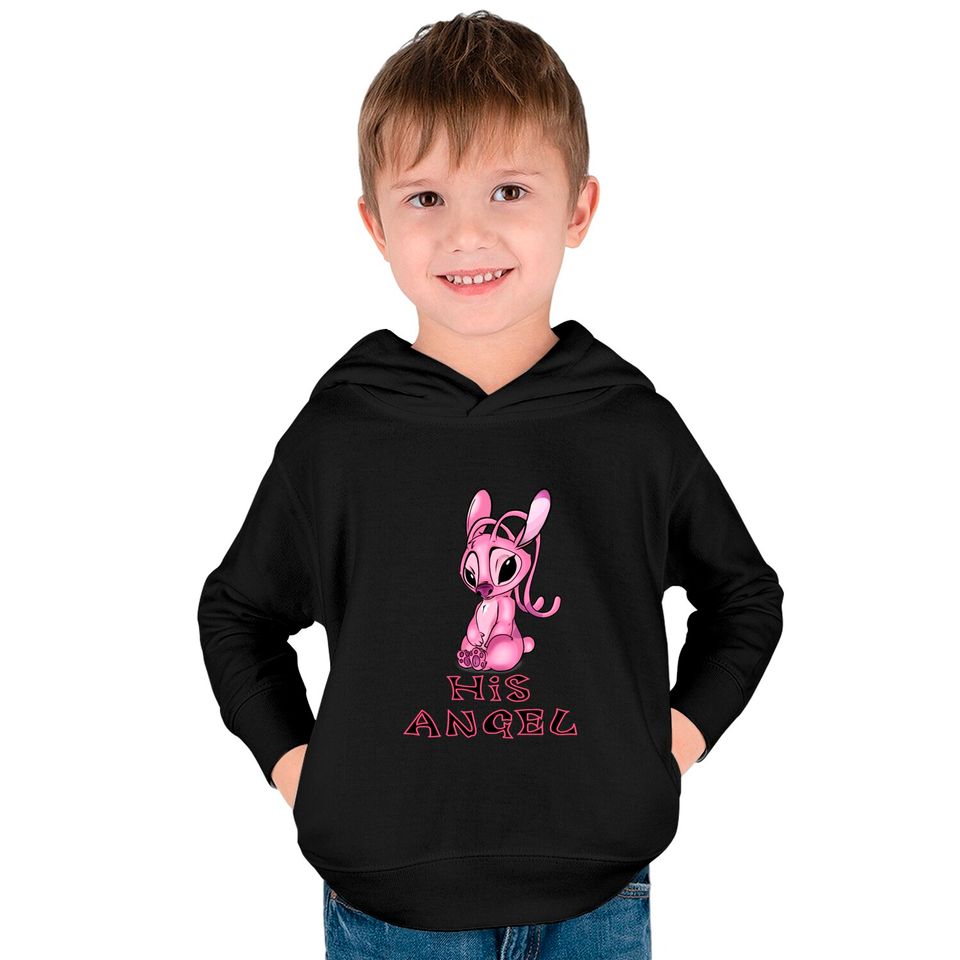 His Angel - Lilo And Stitch - Kids Pullover Hoodies