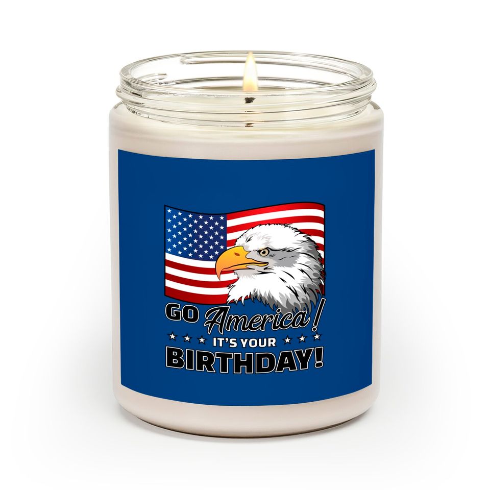 4th of July American Flag Eagle - 4th Of July - Scented Candles