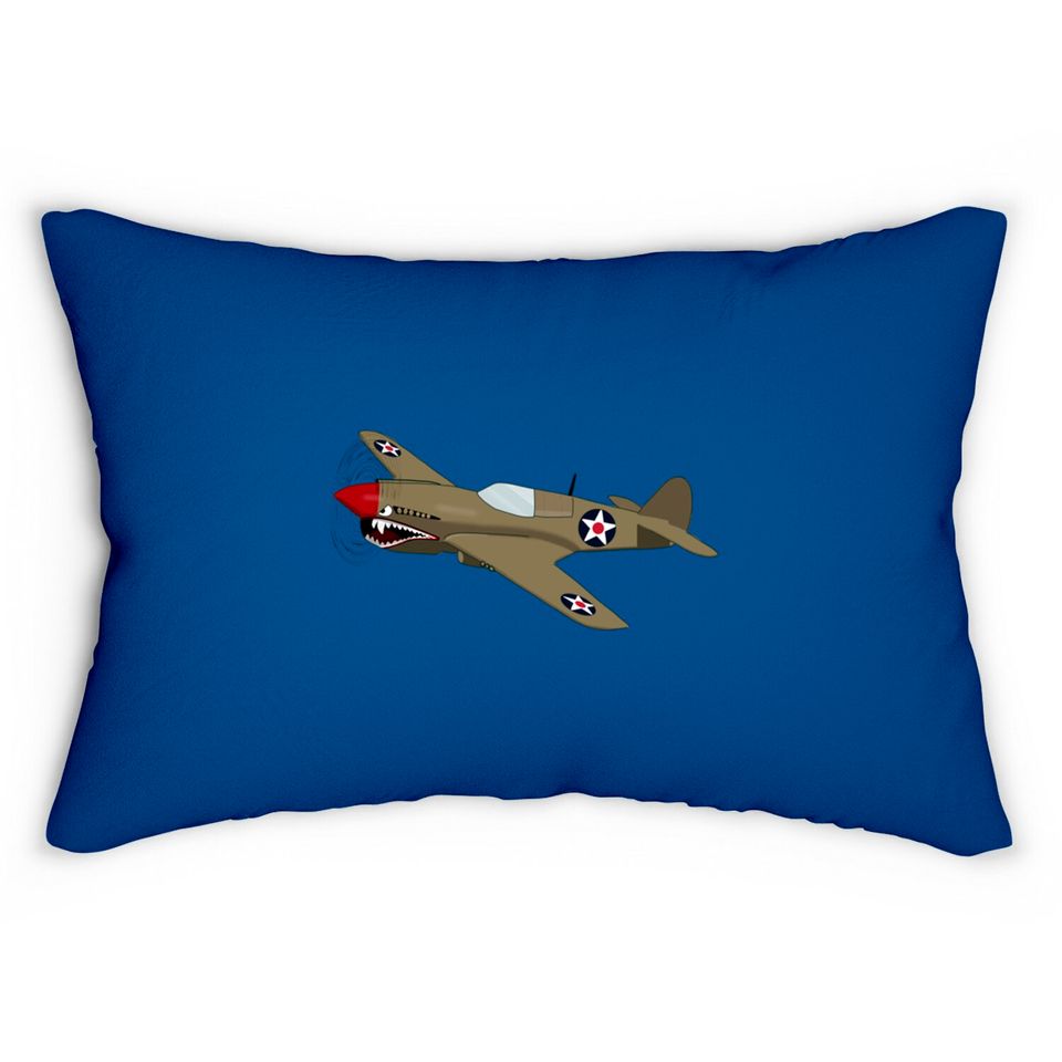 Flying Tiger (Large Design) - Ww2 Plane - Lumbar Pillows