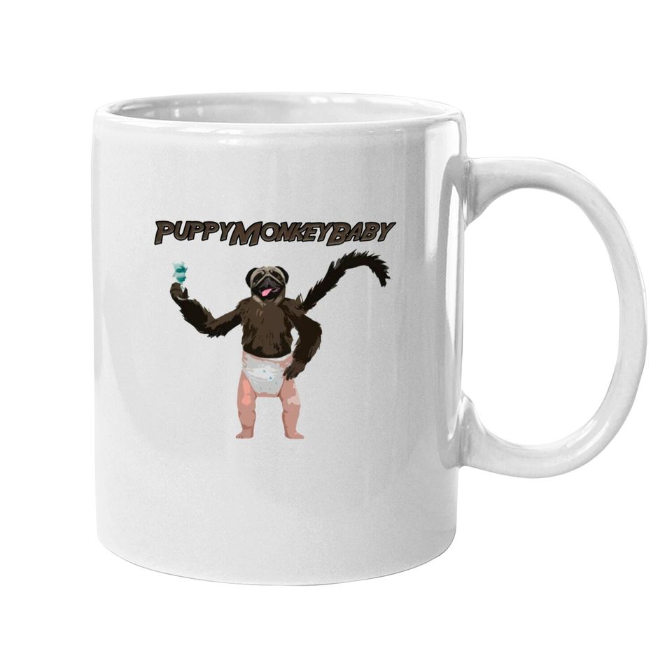 PuppyMonkeyBaby Puppy Monkey Baby Funny Commercial - Mountain Dew - Mugs