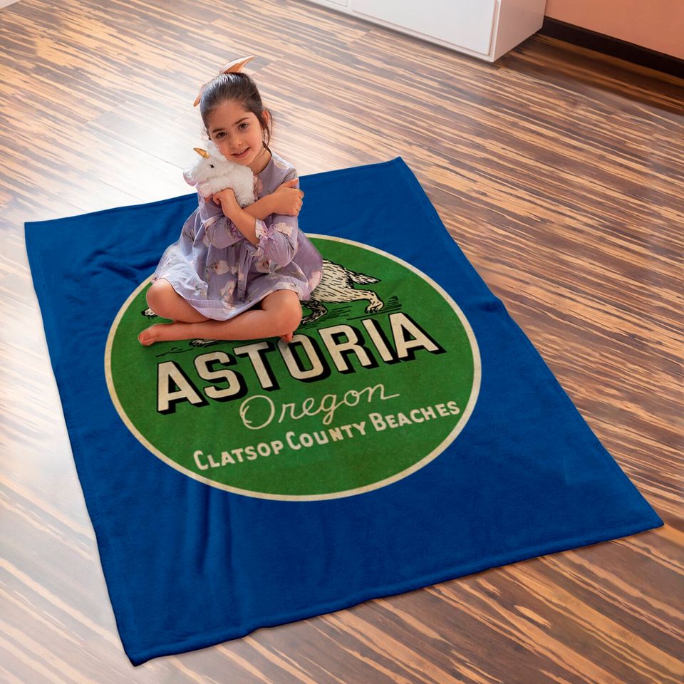 Vintage Astoria Oregon - Astoria Oregon - Baby Blankets