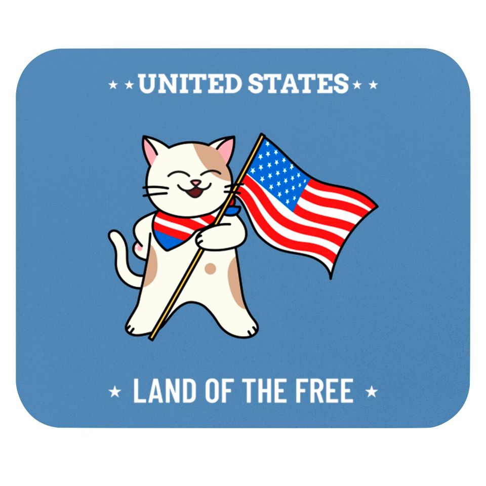 4th of July Cat - 4th Of July Cat - Mouse Pads