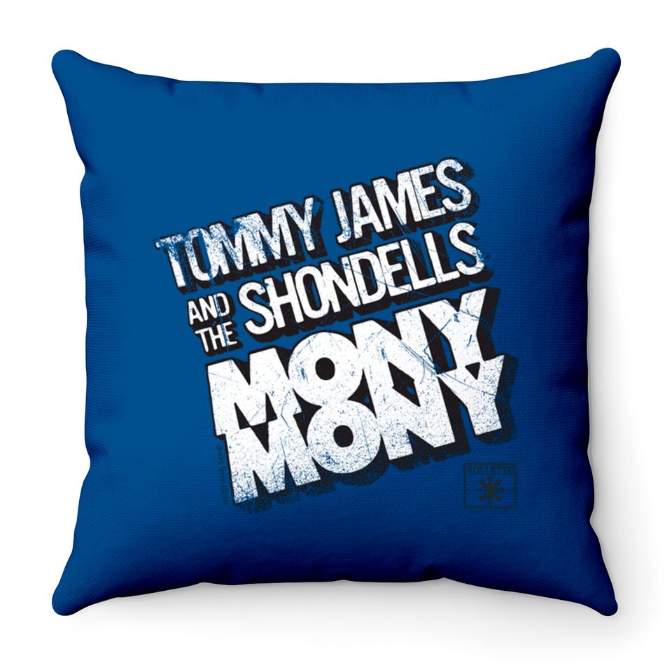 Tommy James and the Shondells "Mony Mony" - Vintage Rock - Throw Pillows