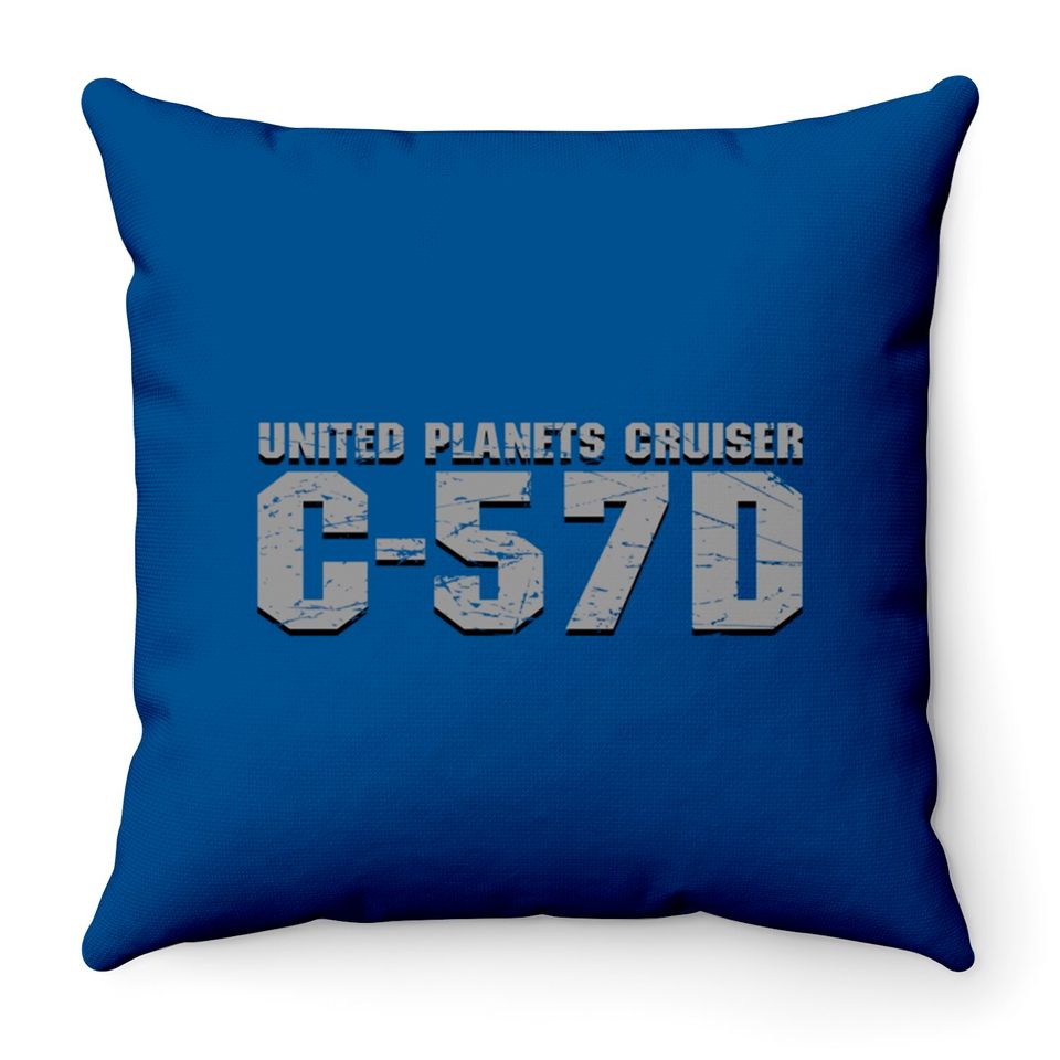 United Planets Cruiser C 57D - Forbidden Planet - Throw Pillows