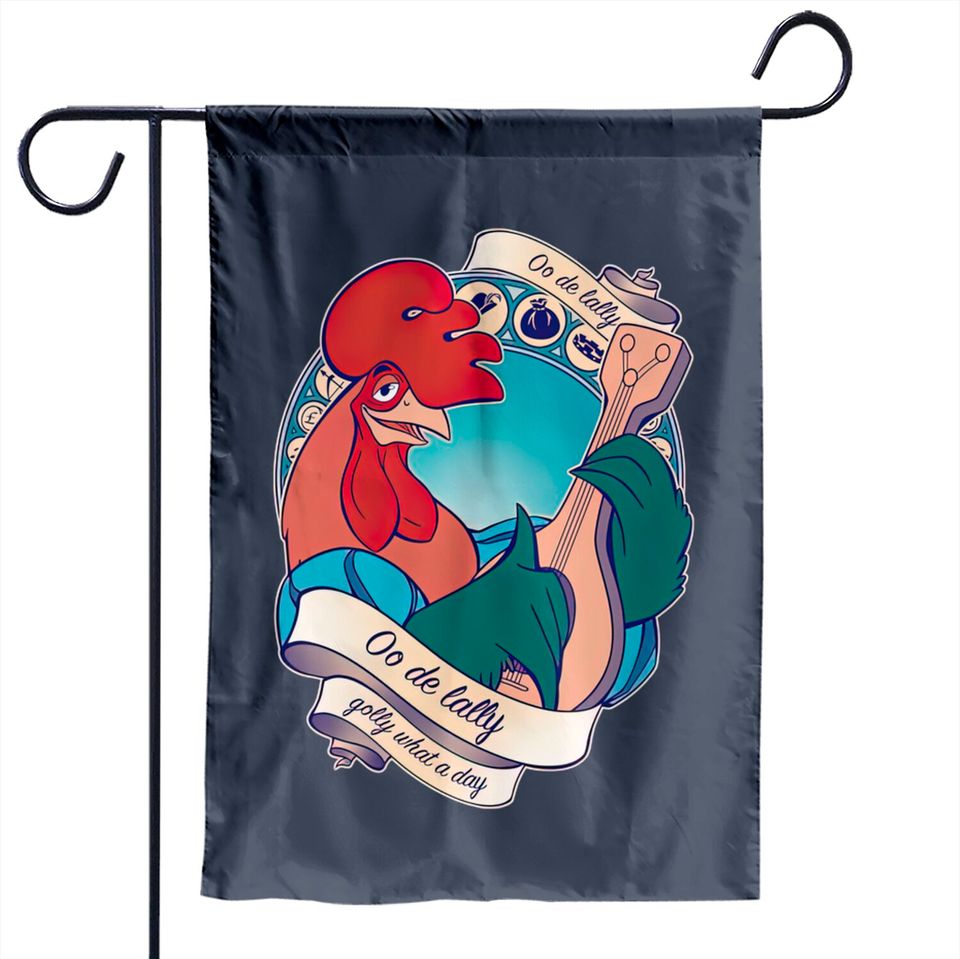 Golly What a Day - Robin Hood Rooster - Garden Flags