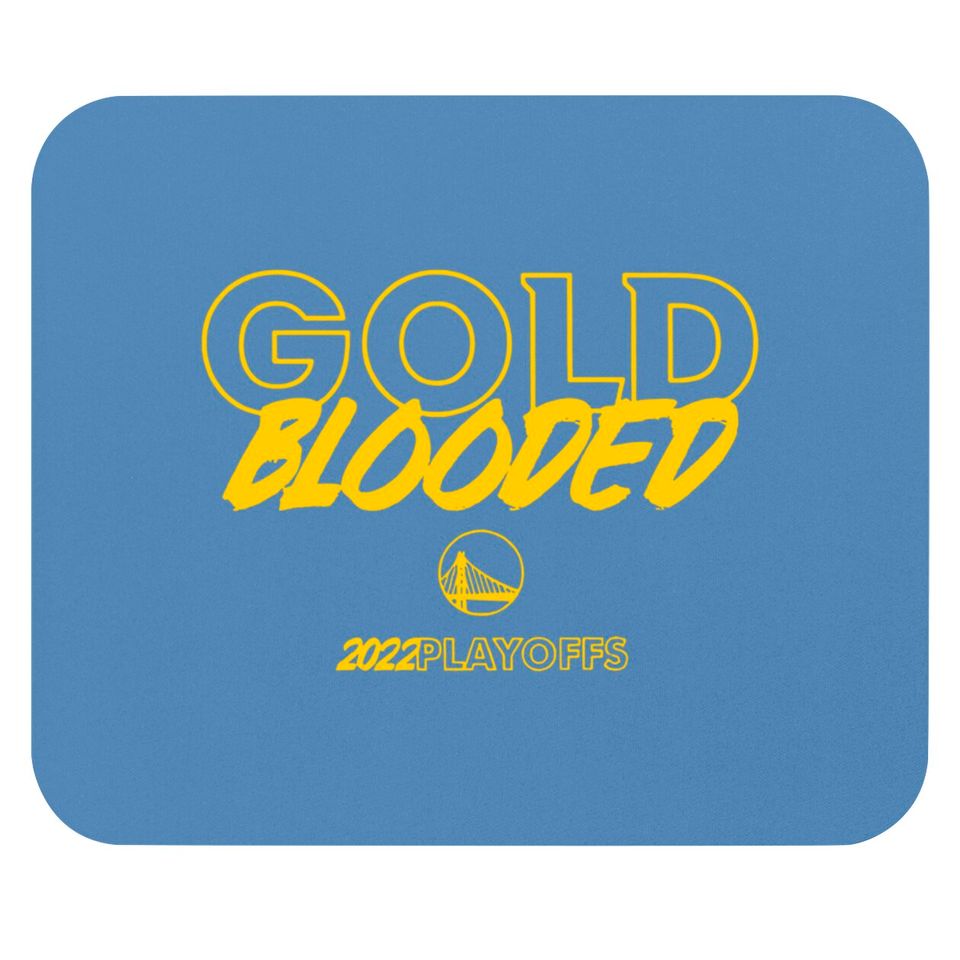 Gold Blooded Mouse Pads, Warriors Gold Blooded Mouse Pads, Gold Blooded 2022 Playoffs Mouse Pads, Gold Blooded 2022 Mouse Pads