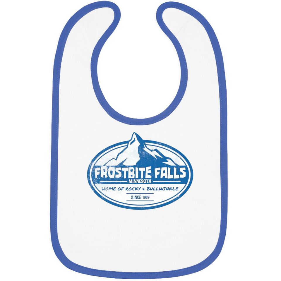 Frostbite Falls, distressed - Rocky And Bullwinkle - Bibs