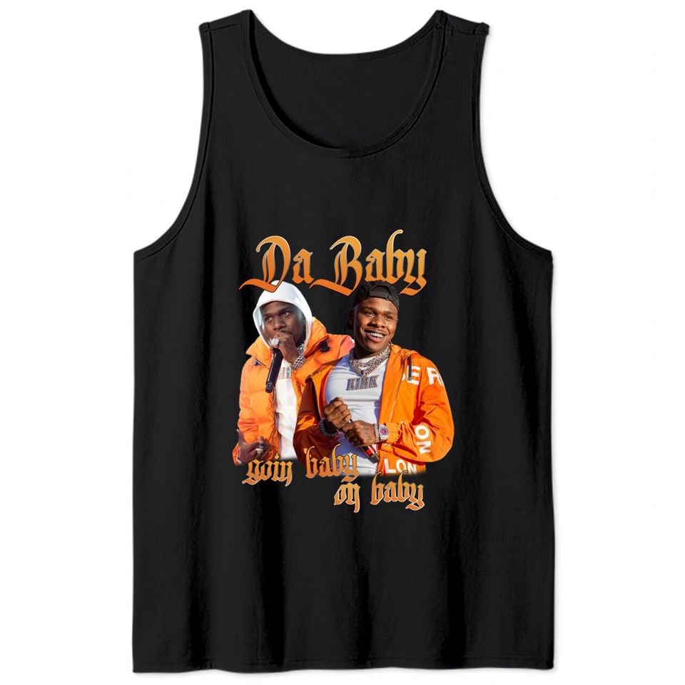 Dababy Tank Tops, 90s Retro Vintage Rap Tee Shirt
