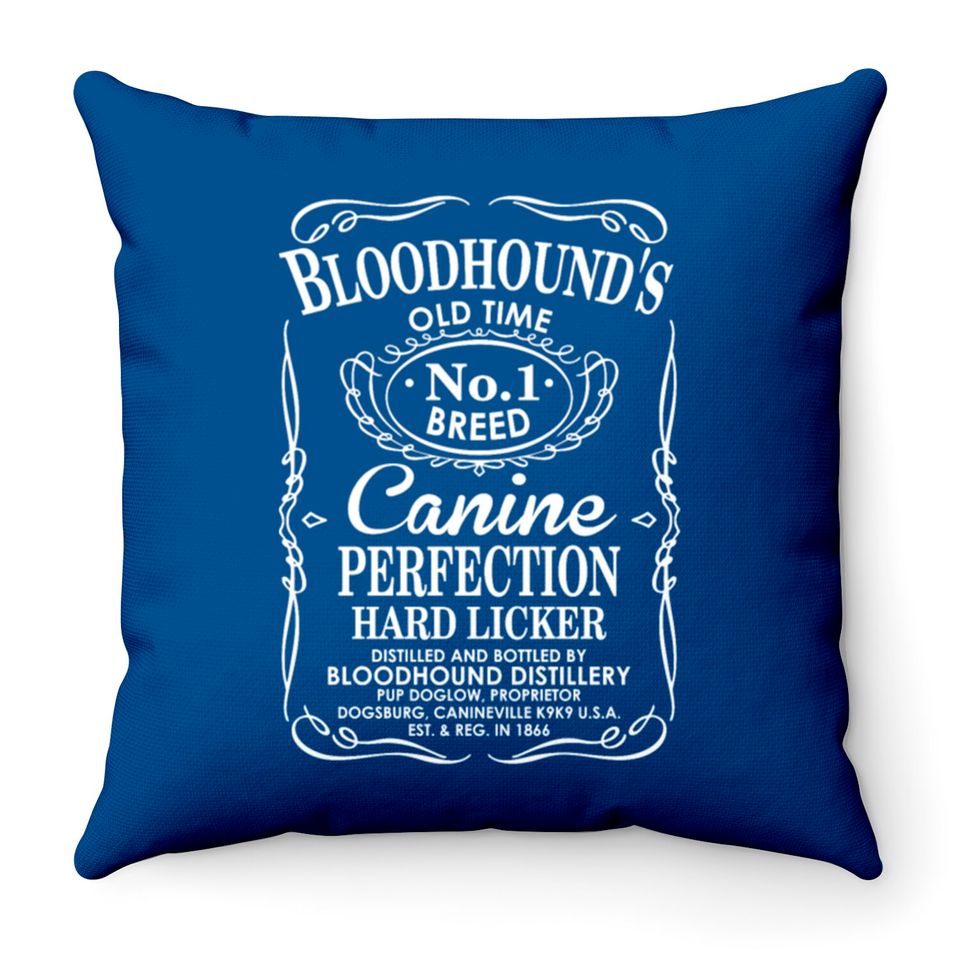 Bloodhounds Old Time No1 Breed Canine Perfection Throw Pillows