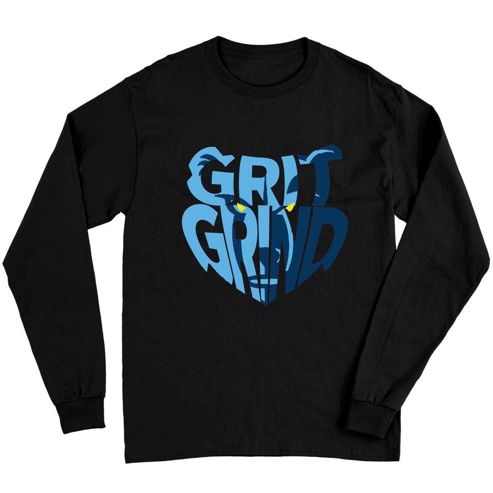 Grizzlie Grit Grind Logo - Memphis Grizzlies Basketball - Long Sleeves