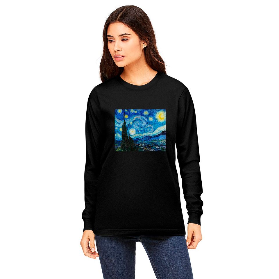 The Starry Night by Vincent Van Gogh - Starry Night - Long Sleeves