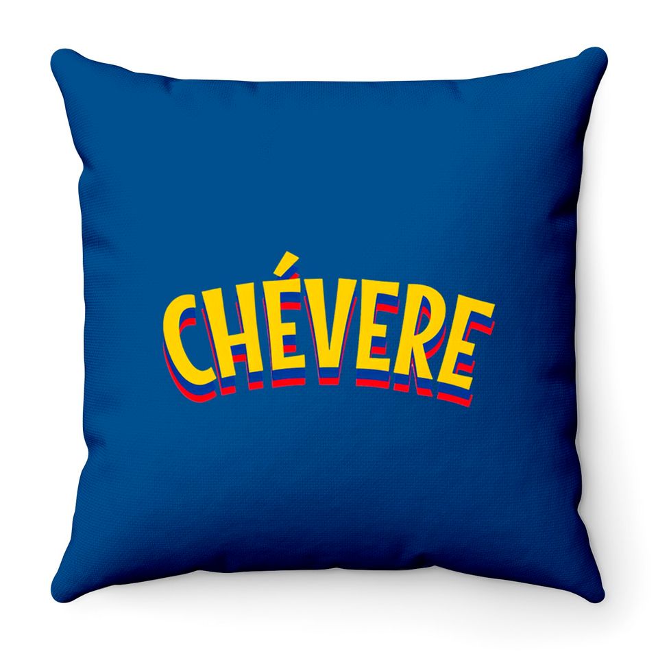 Chevere - amarillo azul rojo - Chevere - Throw Pillows