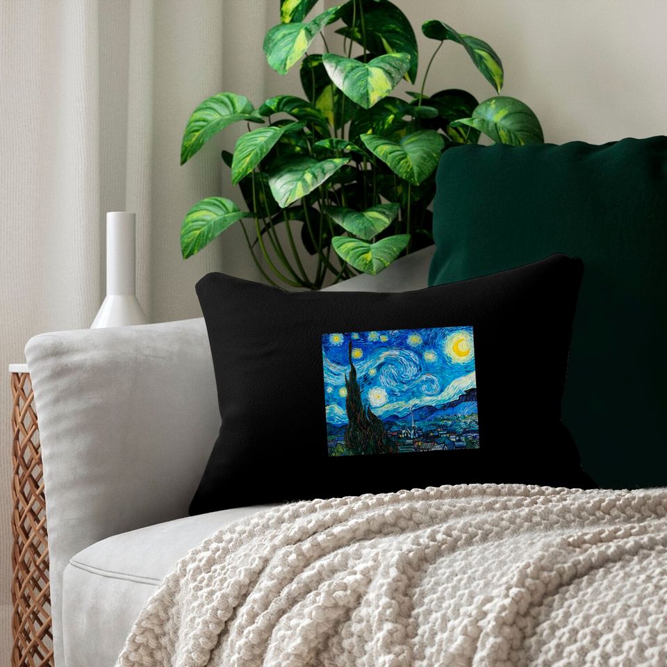 The Starry Night by Vincent Van Gogh - Starry Night - Lumbar Pillows