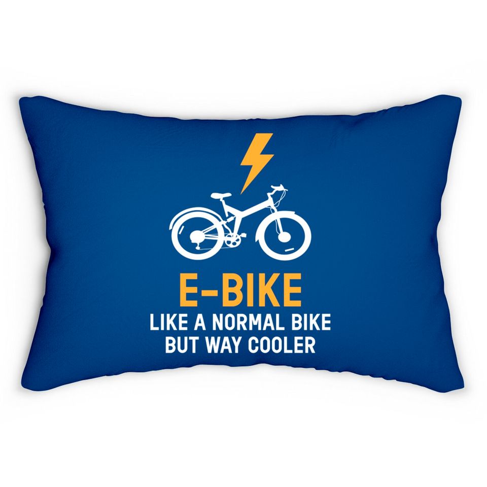 EBike Like A Normal Bike Cooler E Bike - E Bike - Lumbar Pillows