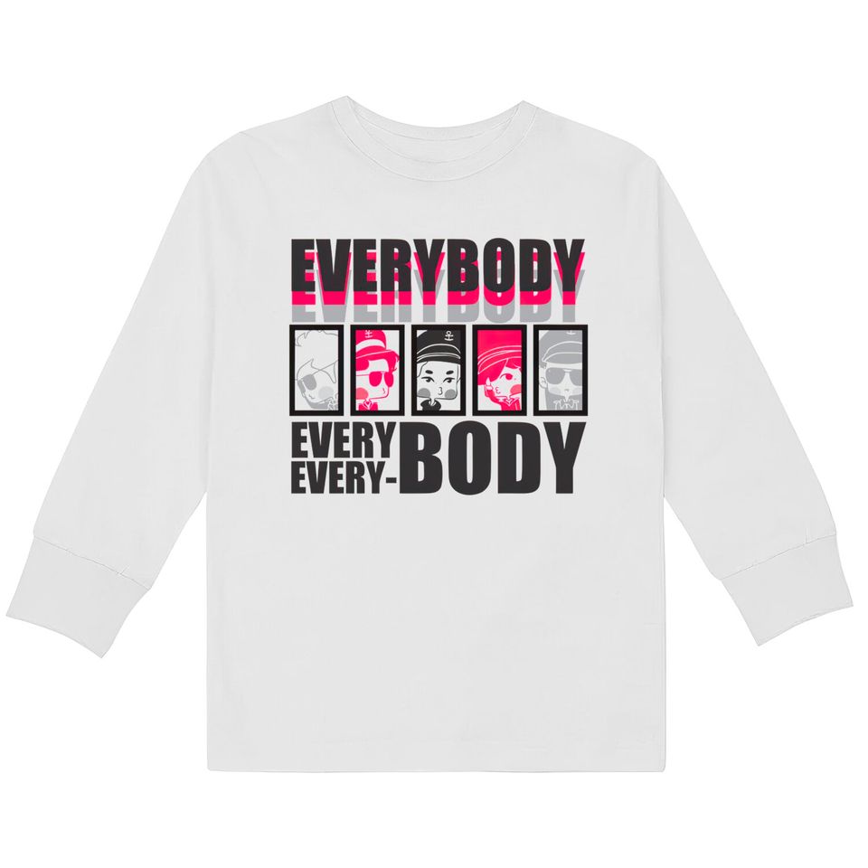 SHINee Chibi Everybody Side - Shinee -  Kids Long Sleeve T-Shirts