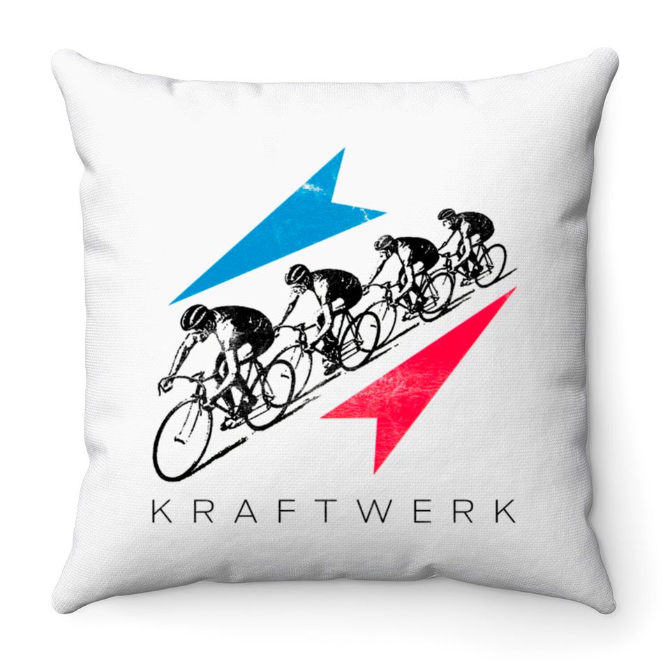 Kraftwerk Retro Original Fan Art Design - Kraftwerk - Throw Pillows