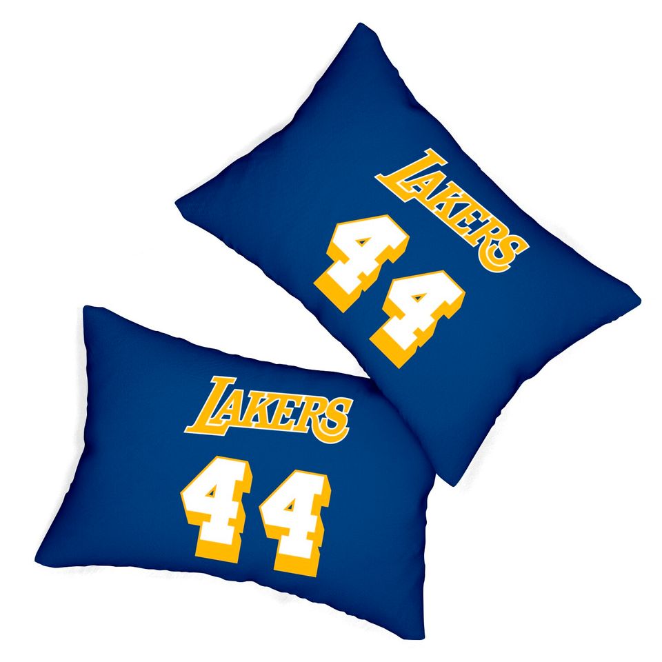 Jerry West Jersey - Jerry West - Lumbar Pillows