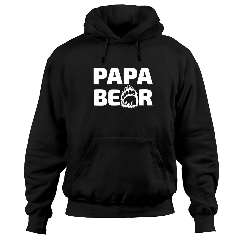 papa bear - Papa Bear Father Day Gift Idea - Hoodies