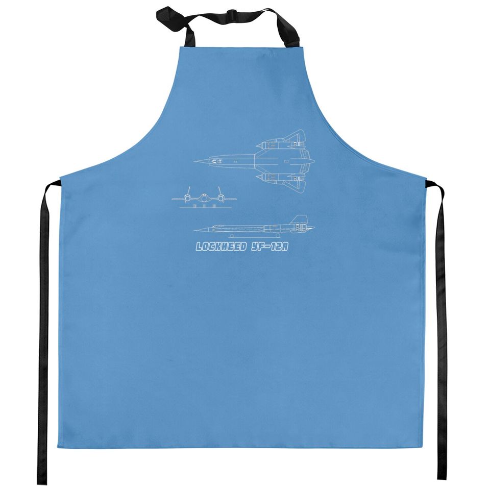 Lockheed YF-12A (Stealth Fighter) (white) - Stealth Fighter - Kitchen Aprons