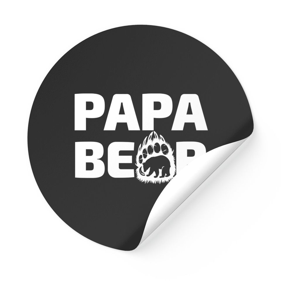 papa bear - Papa Bear Father Day Gift Idea - Stickers