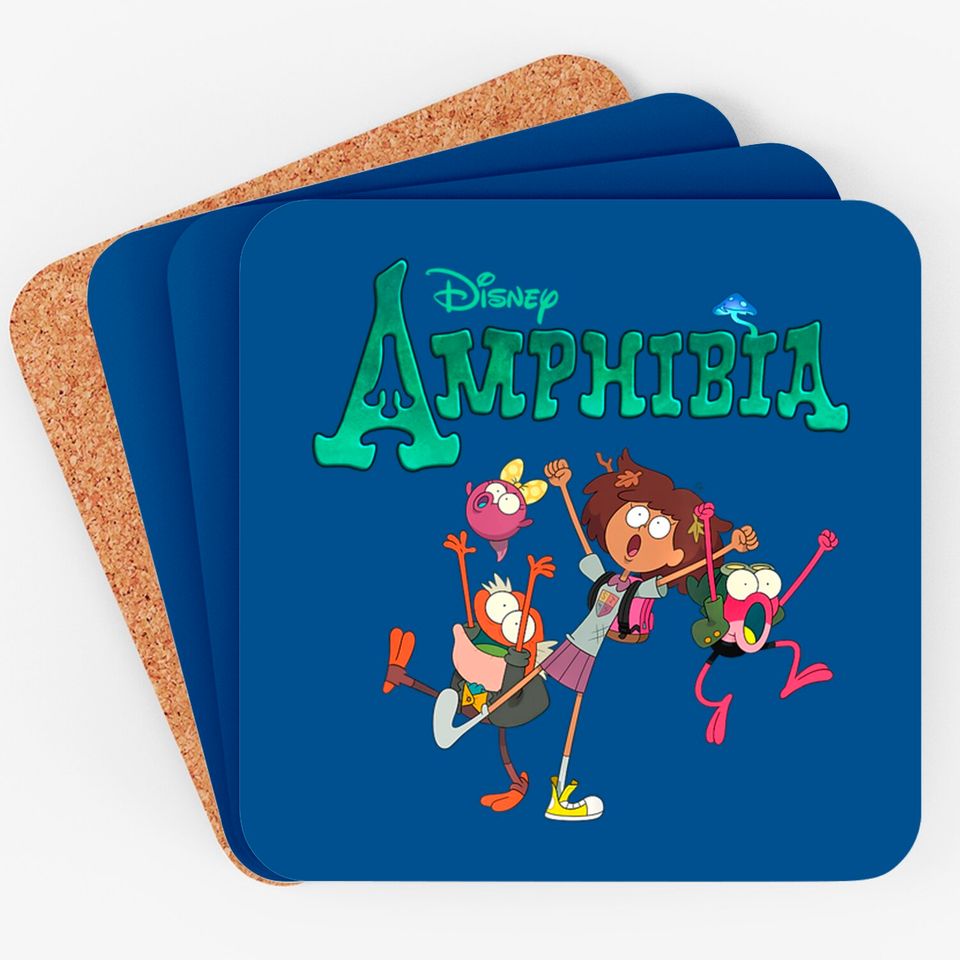 Disney Amphibia Coasters All Characters, Disney Characters Coaster, Matching Coaster, Disney World Coaster, Disneyland Coaster.