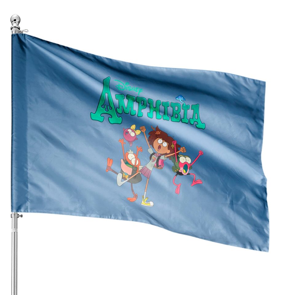 Disney Amphibia House Flags All Characters, Disney Characters House Flag, Matching House Flag, Disney World House Flag, Disneyland House Flag.